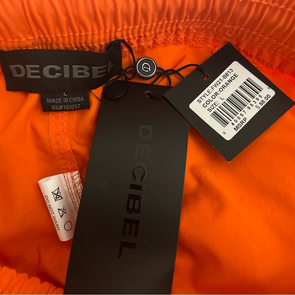 Decibel - Men’s Orange Cargo Pants (L)